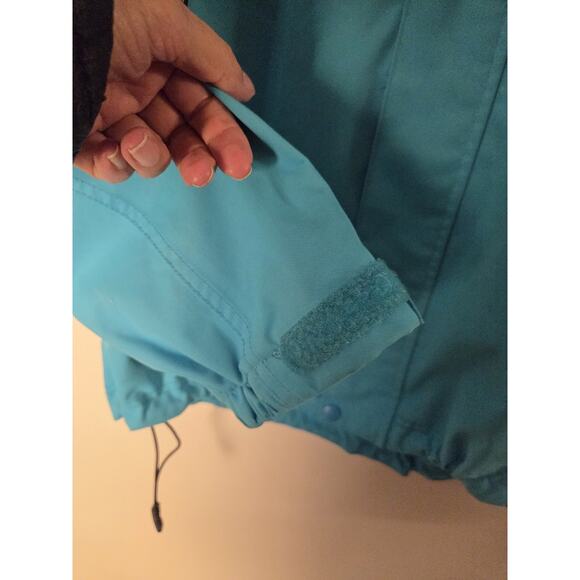 HH HELLY HANSEN TECH PERFORMANCE Sailing Offshore Sky Blue Hooded Jacket Size M - Picture 4 of 12